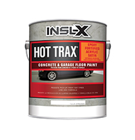 New Palace Paint & Home Center Hot Trax is a high-performance, ready-to-use, epoxy-fortified acrylic concrete and garage floor coating that resists hot tire pick-up and marring common to driveways and garage floors. Hot Trax seals and protects concrete from chemicals, water, oil, and grease. This durable, low-satin finish resists cracking and can also be used on exterior concrete, masonry, stucco, cinder block, and brick.

Low-VOC
Resists hot tire pick-up
Interior or exterior use
Recoat in 24 hours
Park vehicles in 5-7 days
Qualifies for LEED creditboom